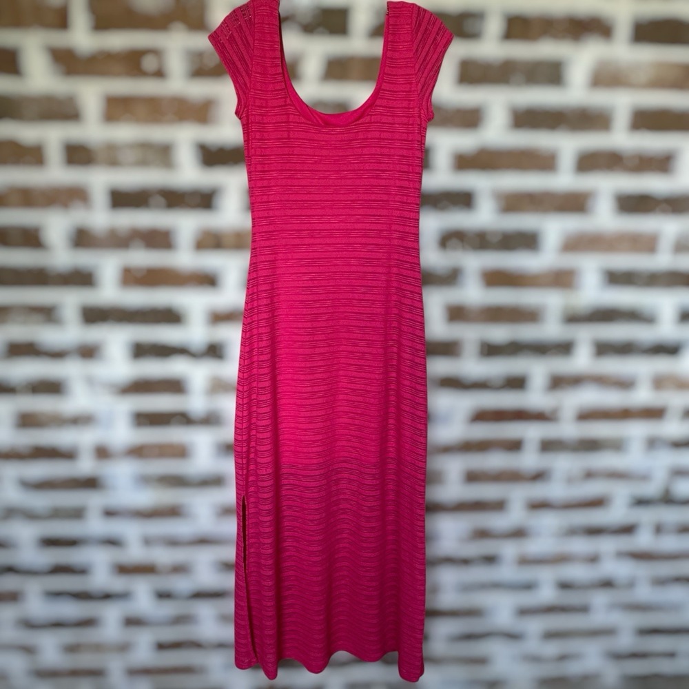 Lilly Pulitzer Maxi Dress Women's Small Pink Scoop Neck Cap Sleeve Resort Beach